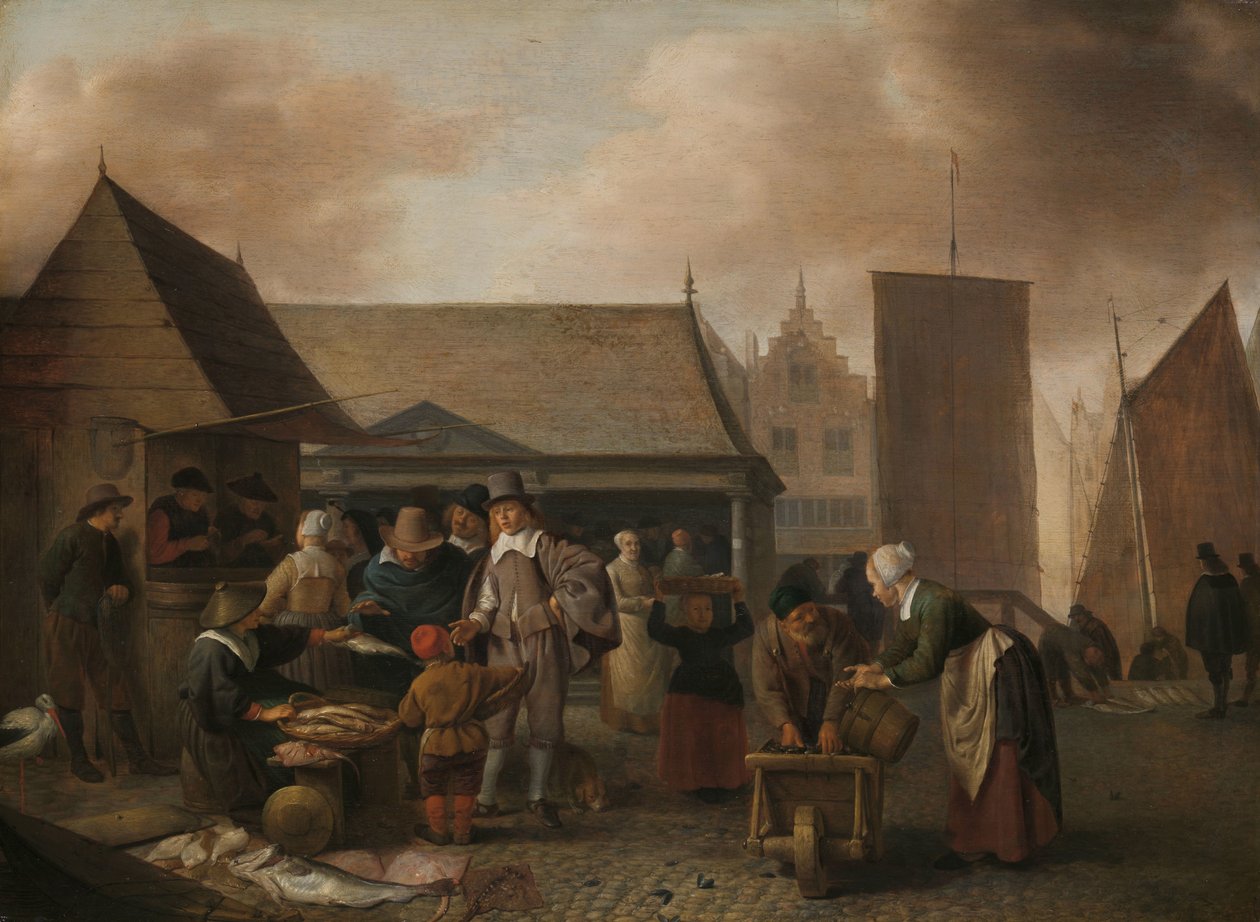 Targ Rybny autorstwa Hendrick Martensz. Sorgh