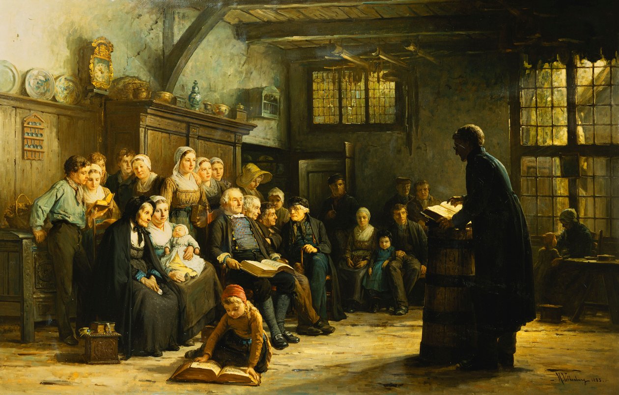 Niedzielne popołudnie na odludziu, 1883 r. autorstwa Hendrick Valkenburg
