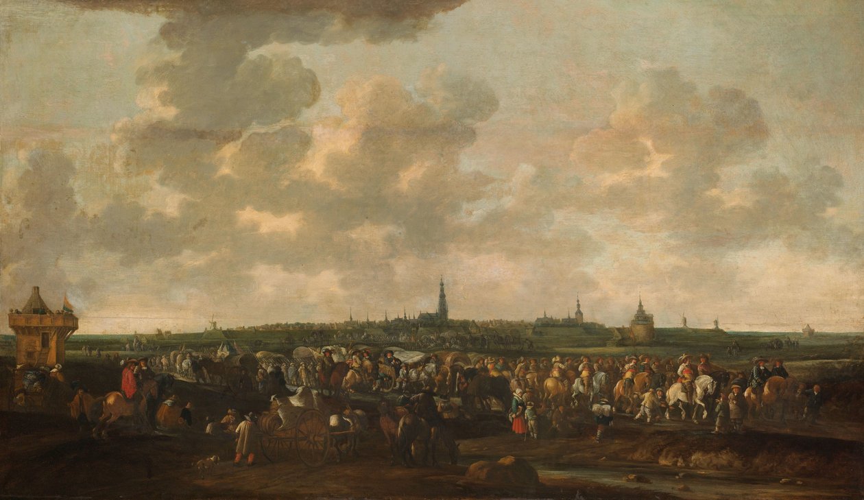 Wyjazd hiszpańskich wojsk okupacyjnych z Bredy, 10 października 1637 r. autorstwa Hendrick de Meijer
