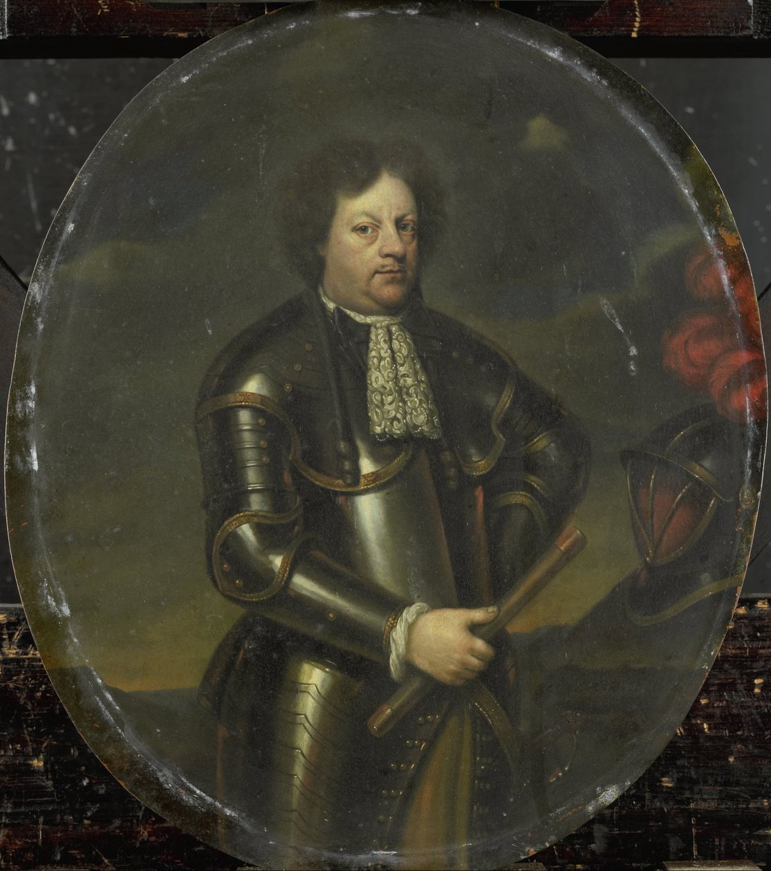 Portret generała dywizji Hansa Willema, barona van Aylvy, zwanego Potężnym generałem autorstwa Hendrick de Valk