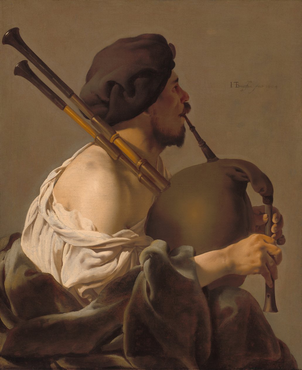 Dudziarz, 1624. autorstwa Hendrick ter Brugghen