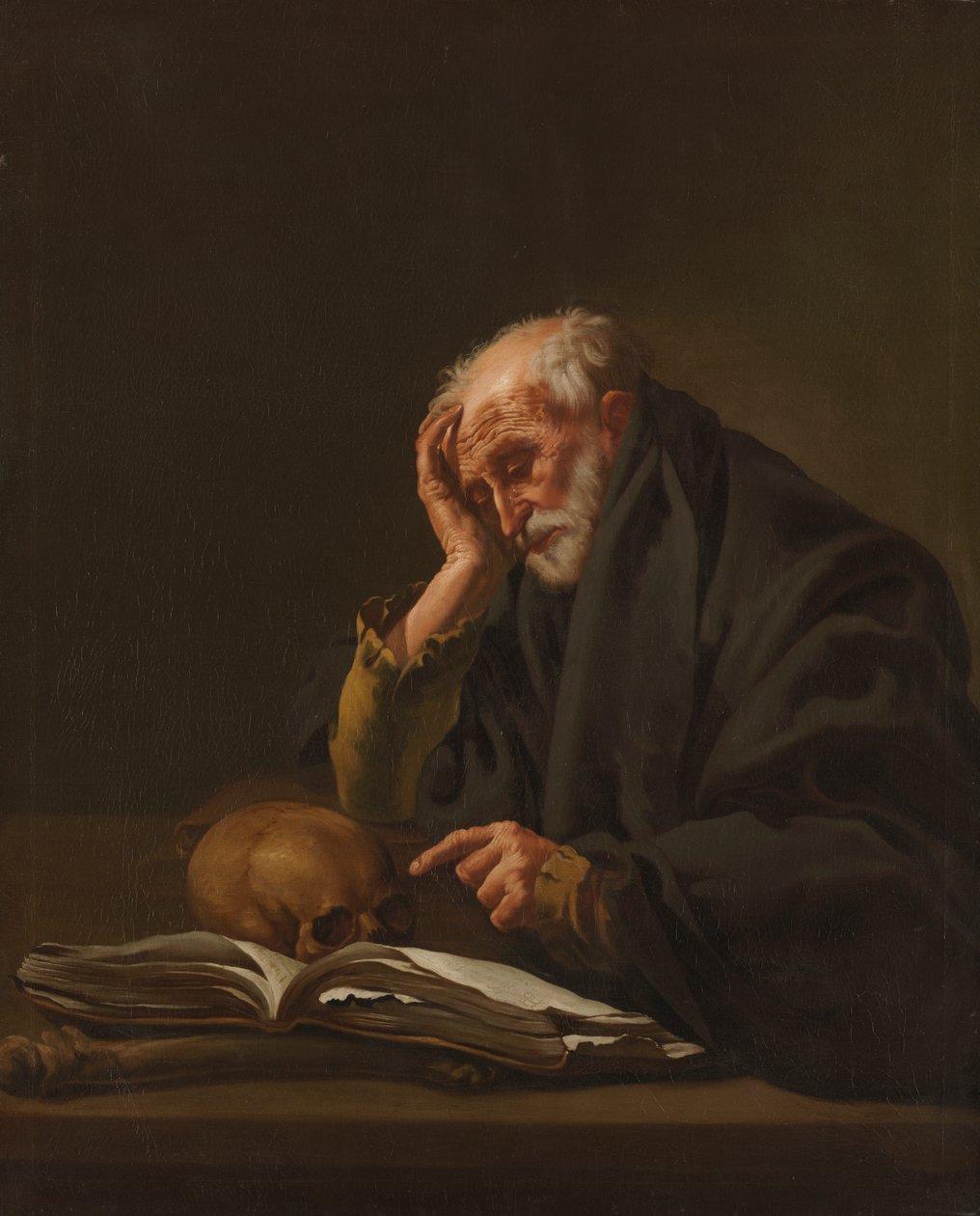 Święty Hieronim autorstwa Hendrick ter Brugghen