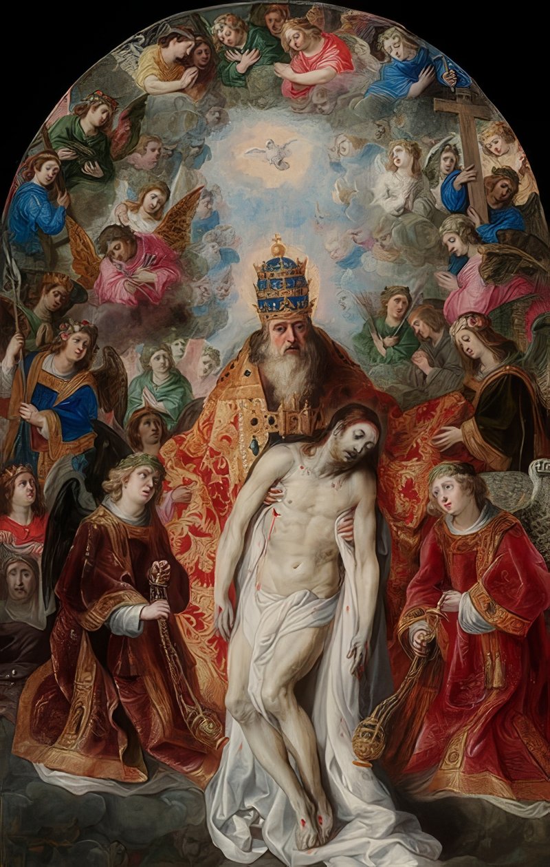 Trójca Święta. około 1620 autorstwa Hendrick van Balen