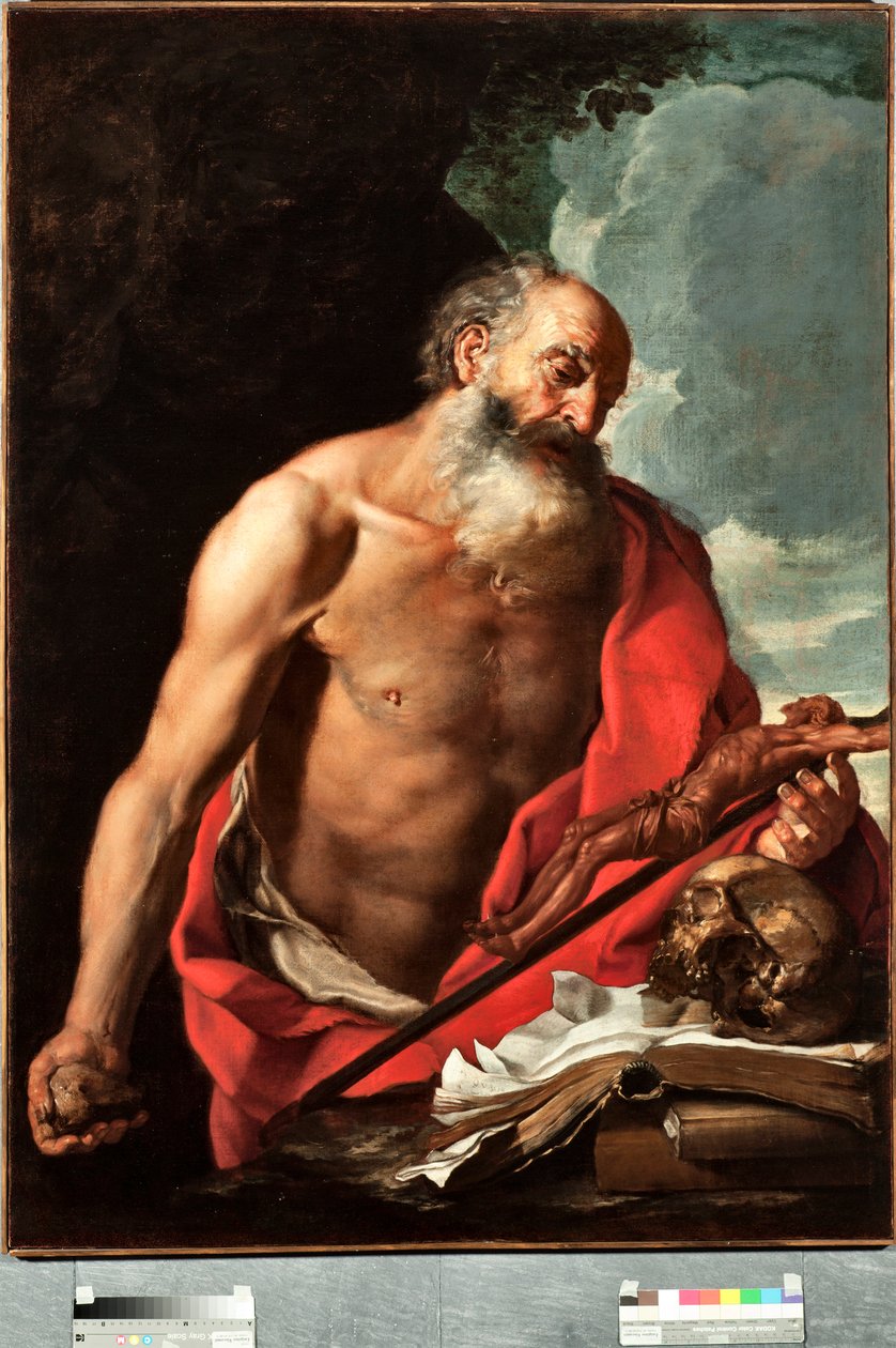 Reprezentacja Malarstwa św. Hieronima autorstwa Hendrika van Somera (1615-1684) autorstwa Hendrick van Somer