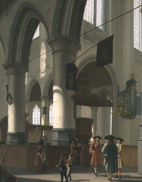 Wnętrze kościoła autorstwa Hendrick van Streeck