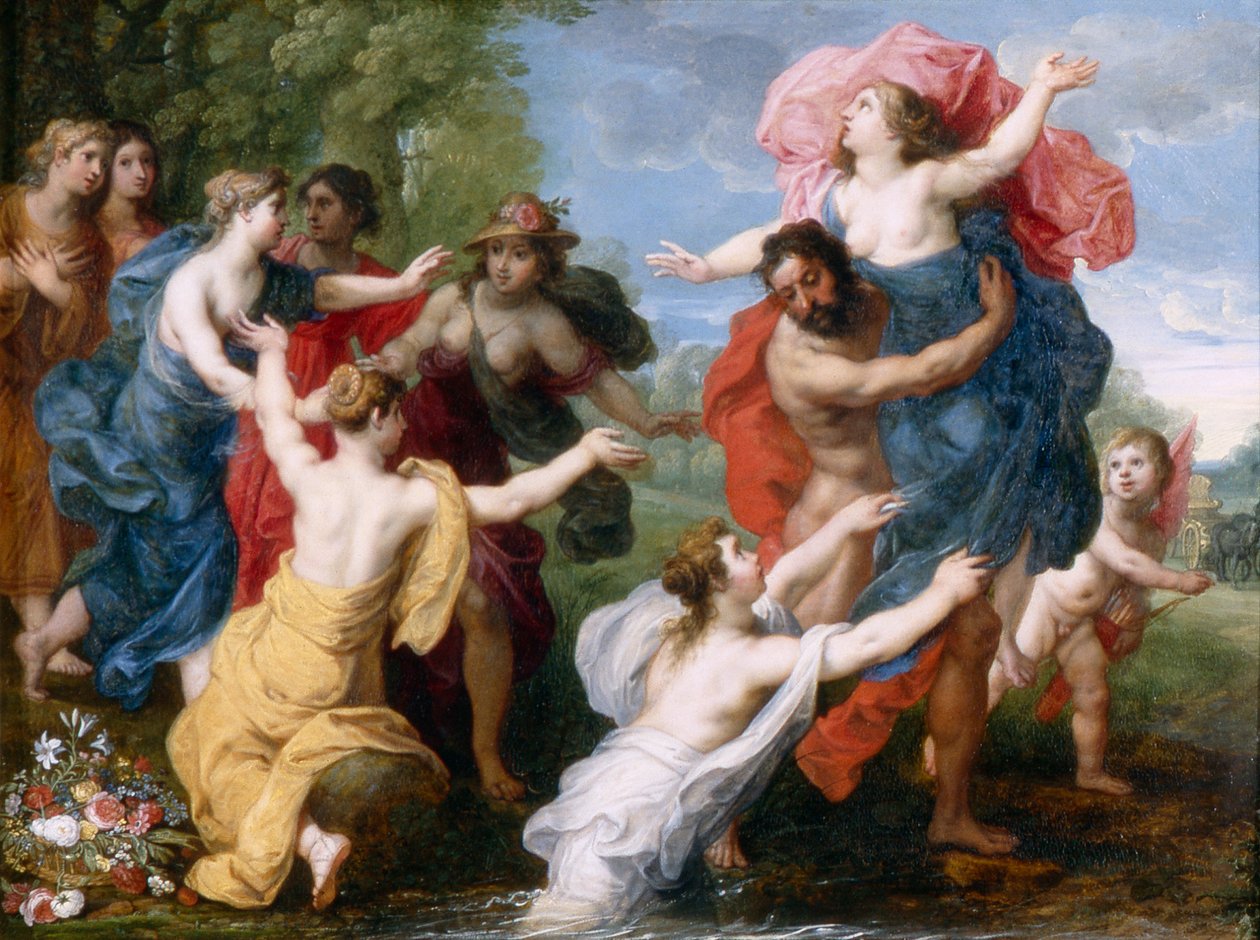 Pluton i Persefona, ok. 1610 (olej na płycie) autorstwa Hendrick van and Brueghel Jan (1568 1625) Balen