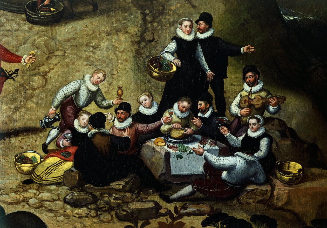 Jarmark wiejski, Lucas van Valkenborch, około (1530-1597) autorstwa Hendrick van den (1530 97) Broeck