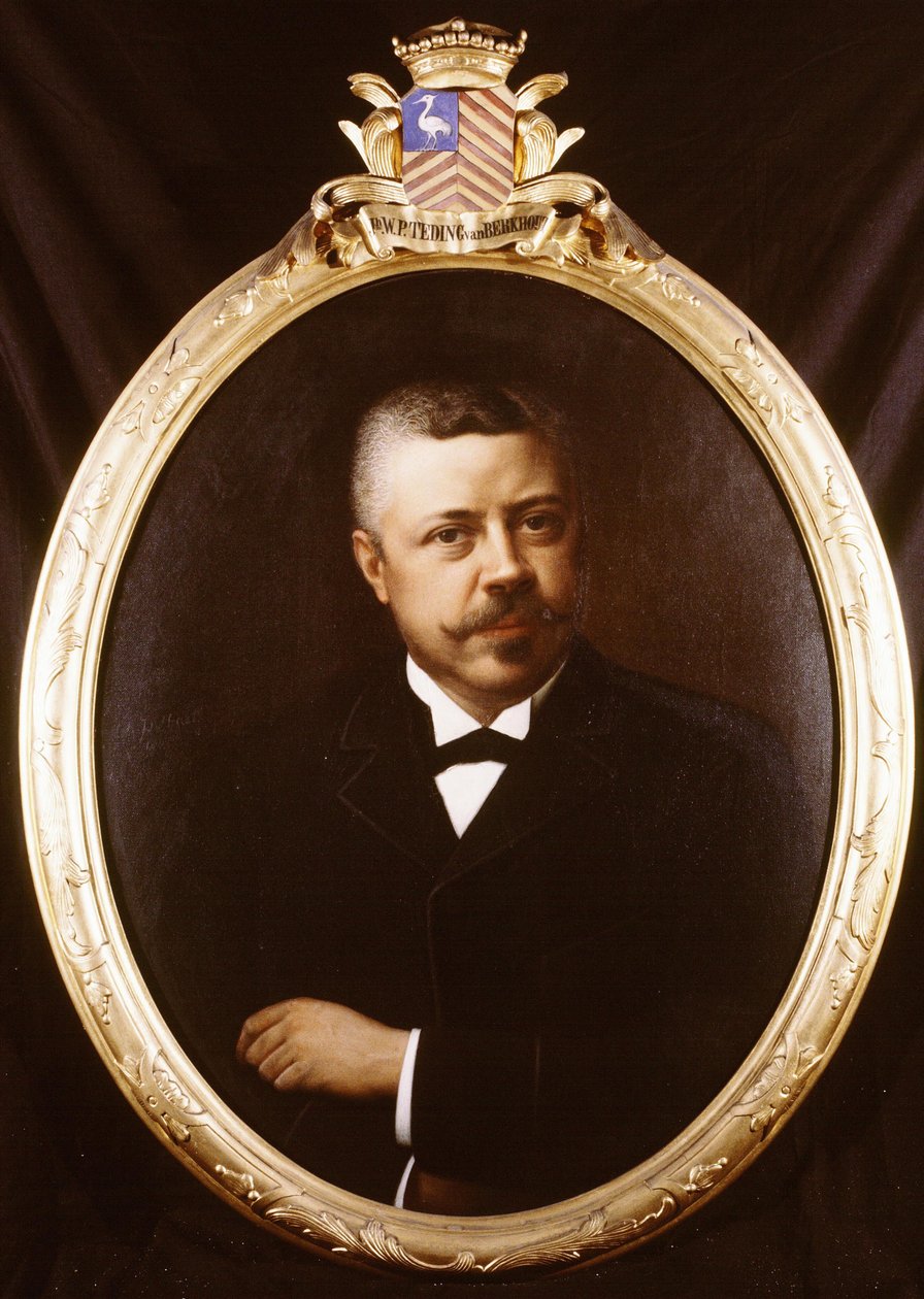 Portret baroneta Willema Philipa Tedinga van Berkhouta (1851-1905), burmistrza Haarlemmerliede i Spaarnwoude. autorstwa Hendrik Antoon Pothast