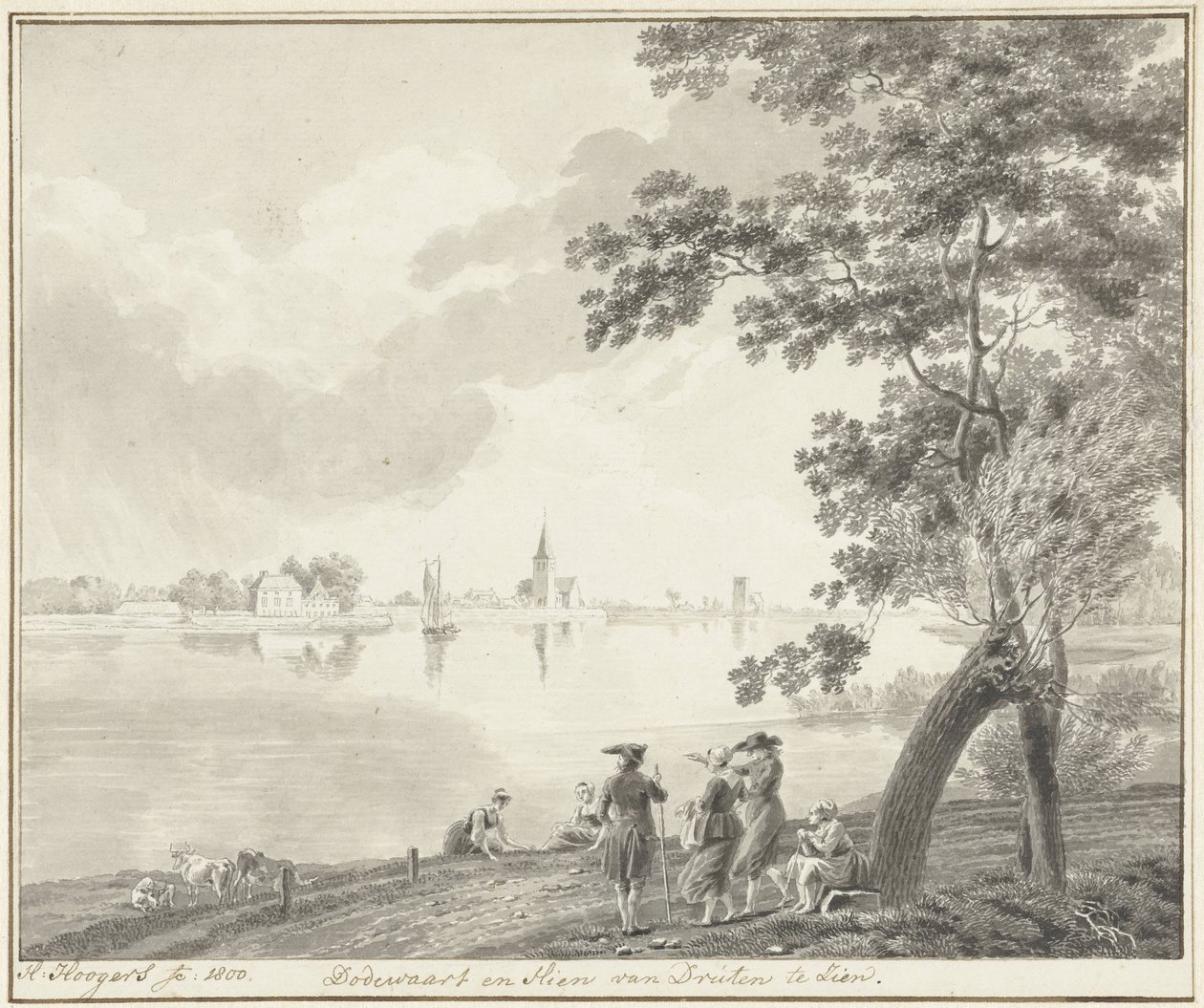 Dom z wąsami (1800) autorstwa Hendrik Hoogers