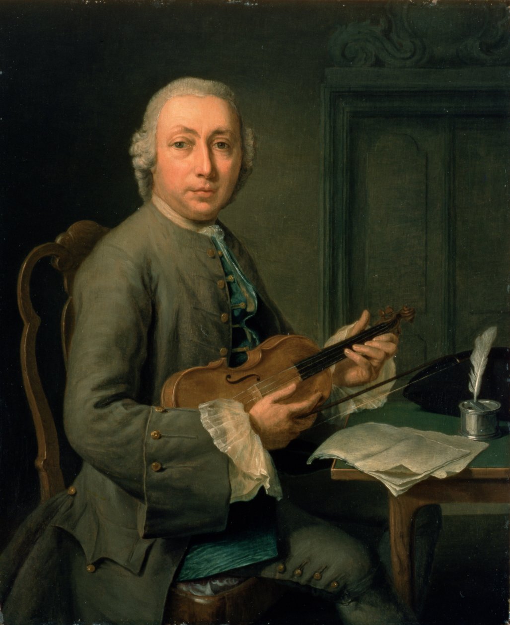 Człowiek ze skrzypcami autorstwa Hendrik Pothoven