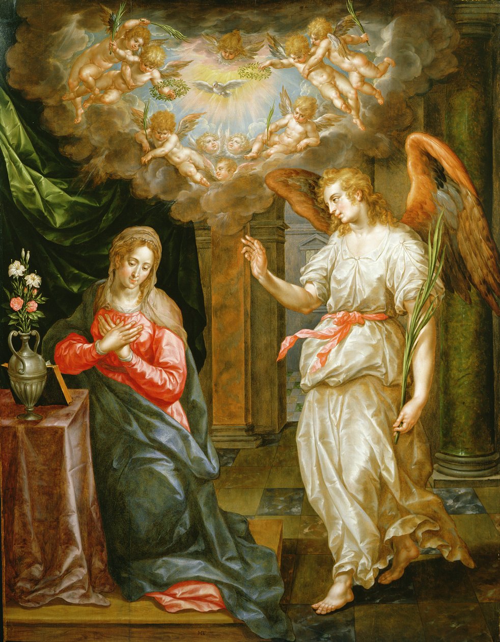 Zwiastowanie autorstwa Hendrick de Clerck