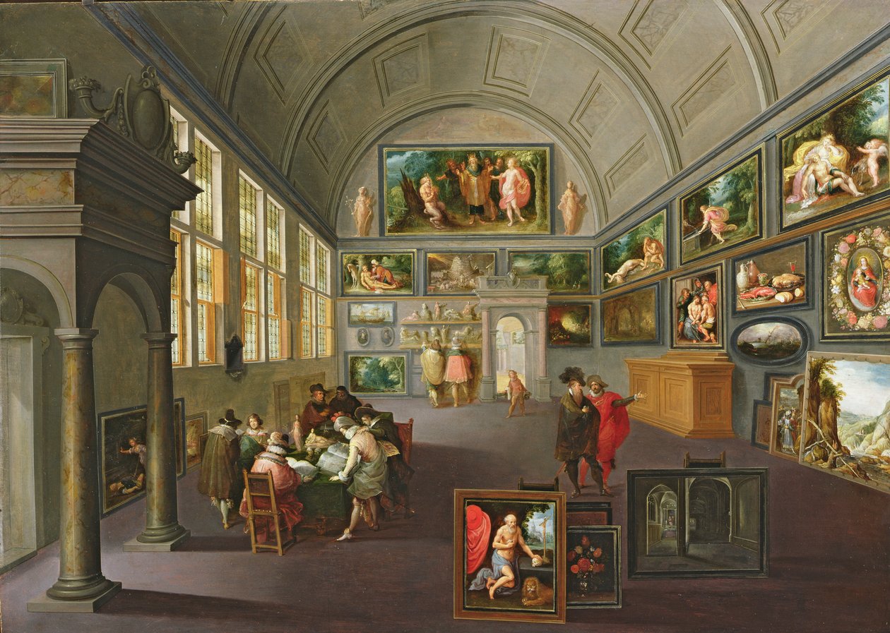 Wnętrze galerii obrazów autorstwa Hendrik the Younger Steenwyck