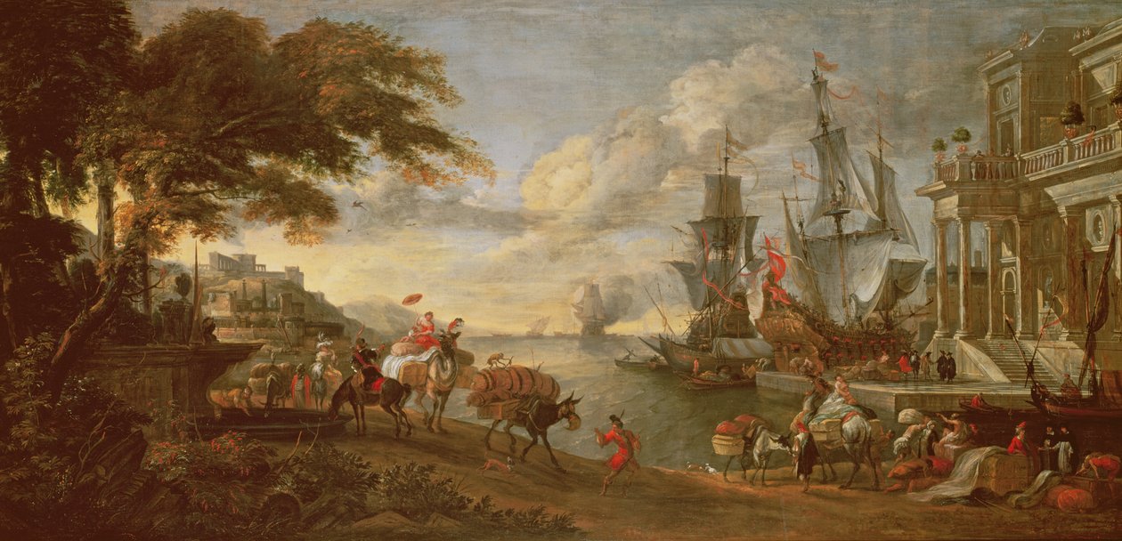 Widok na port w Orientu autorstwa Hendrik van Minderhout