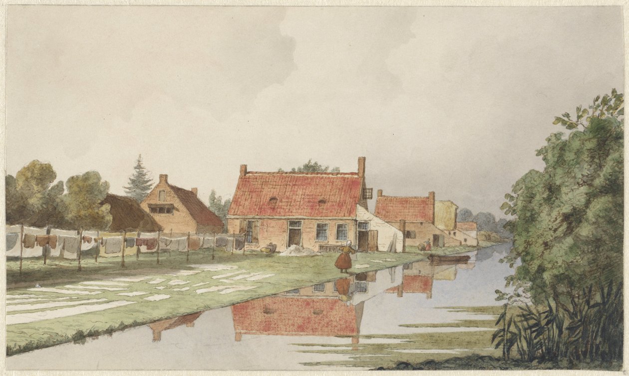 Wybielanie za statkiem autorstwa Hendrik Abraham Klinkhamer