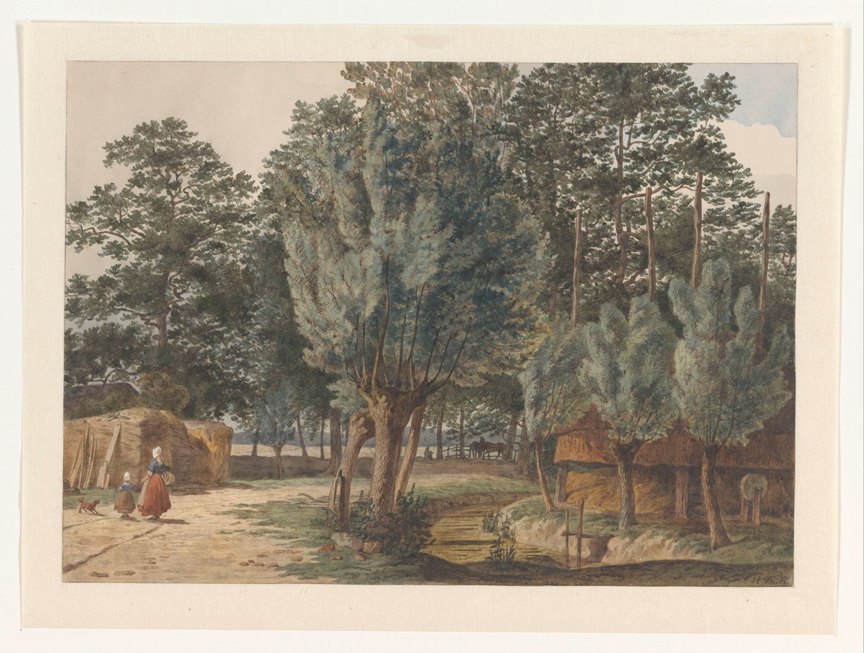Na osiedlu Houdringe niedaleko De Bilt autorstwa Hendrik Abraham Klinkhamer