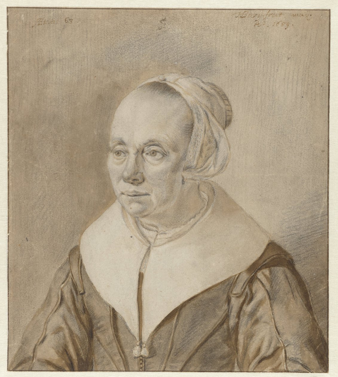 Portret 63-letniej kobiety autorstwa Hendrik Bary
