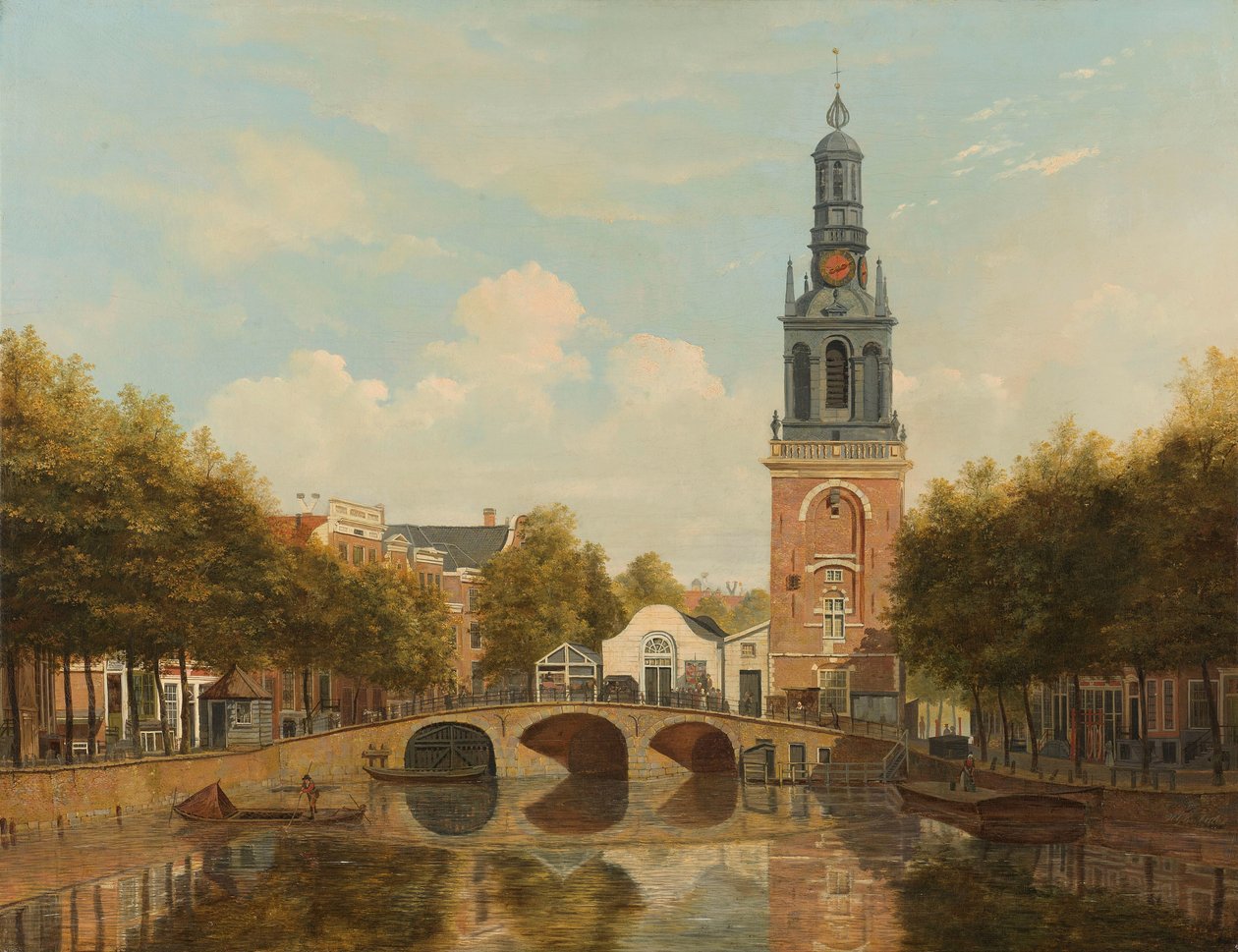 Torensluis i Jan Roodenpoortstoren w Amsterdamie autorstwa Hendrik Gerrit ten Cate