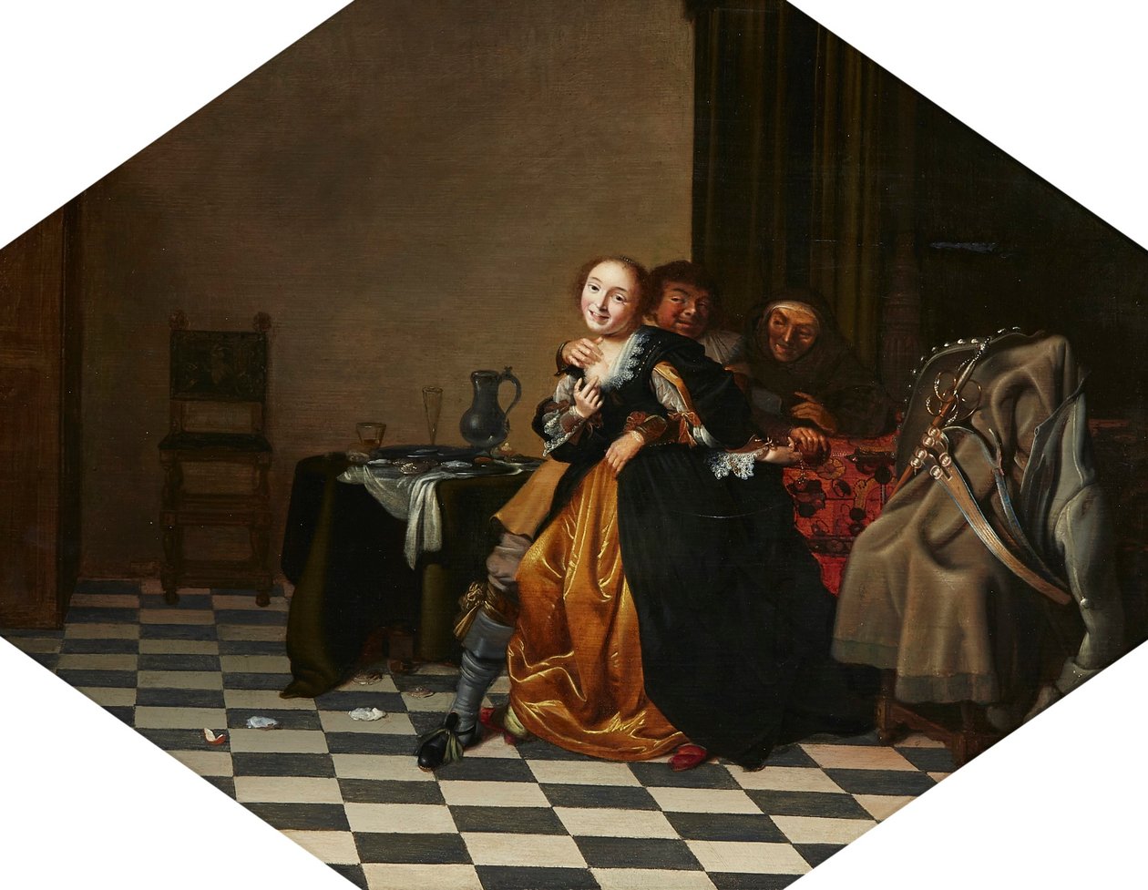 Scena w burdelu autorstwa Hendrik Gerritsz Pot