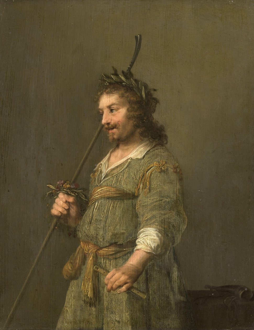 Portret mężczyzny przebranego za pasterza autorstwa Hendrik Gerritsz Pot
