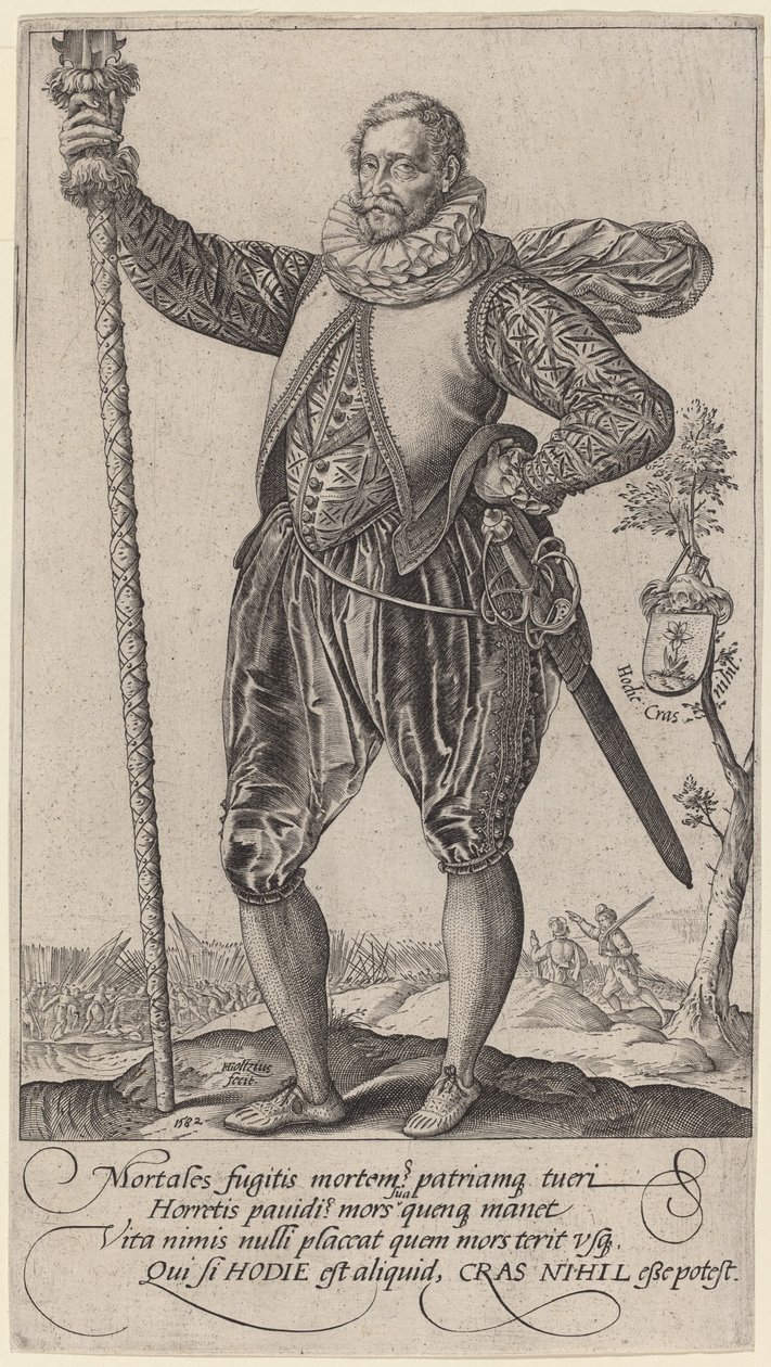 Szczupak zwrócony w lewo autorstwa Hendrik Goltzius