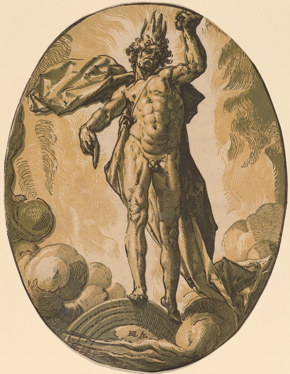 Eter autorstwa Hendrik Goltzius