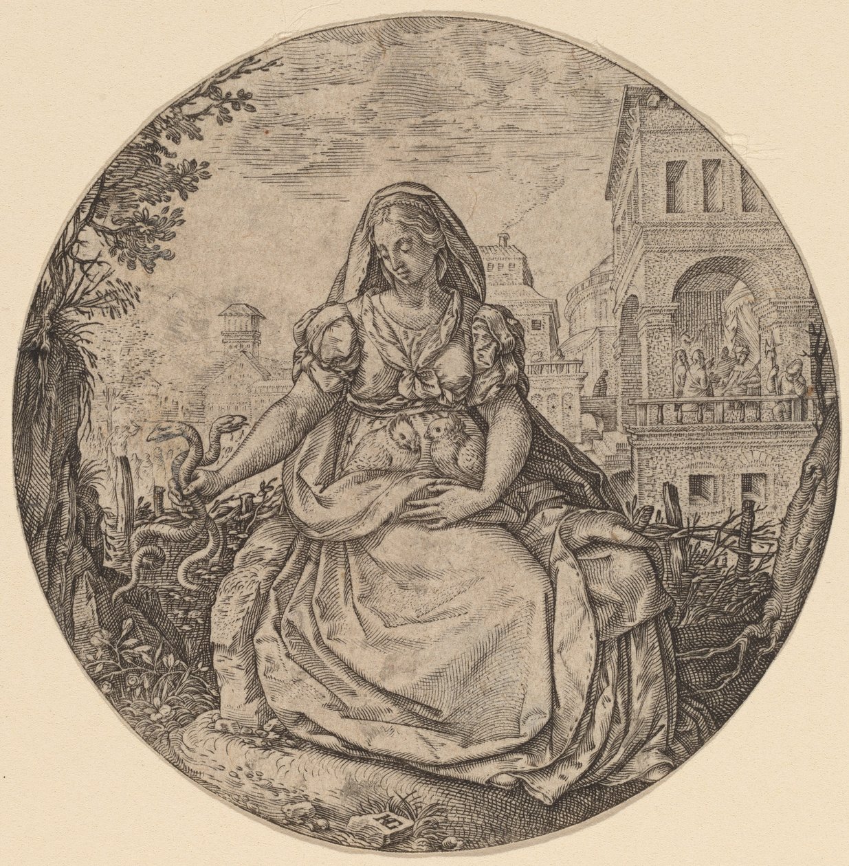 Alegoria roztropności autorstwa Hendrik Goltzius