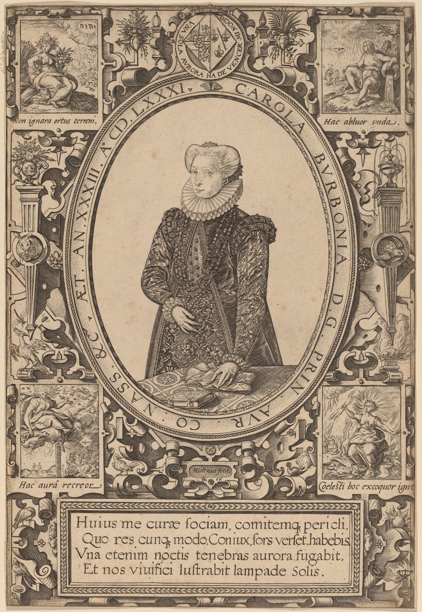 Charlotta Burbońska autorstwa Hendrik Goltzius