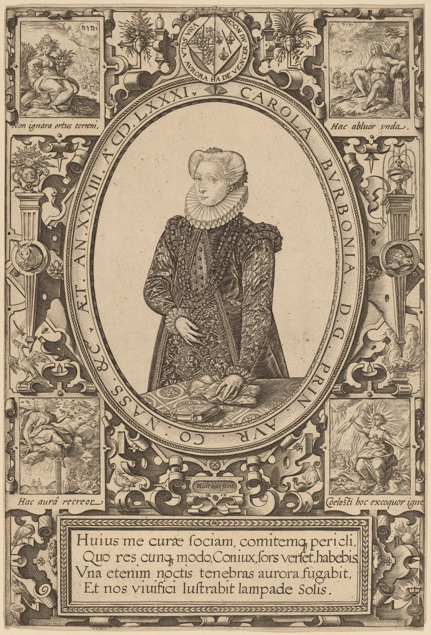 Charlotta Burbońska autorstwa Hendrik Goltzius