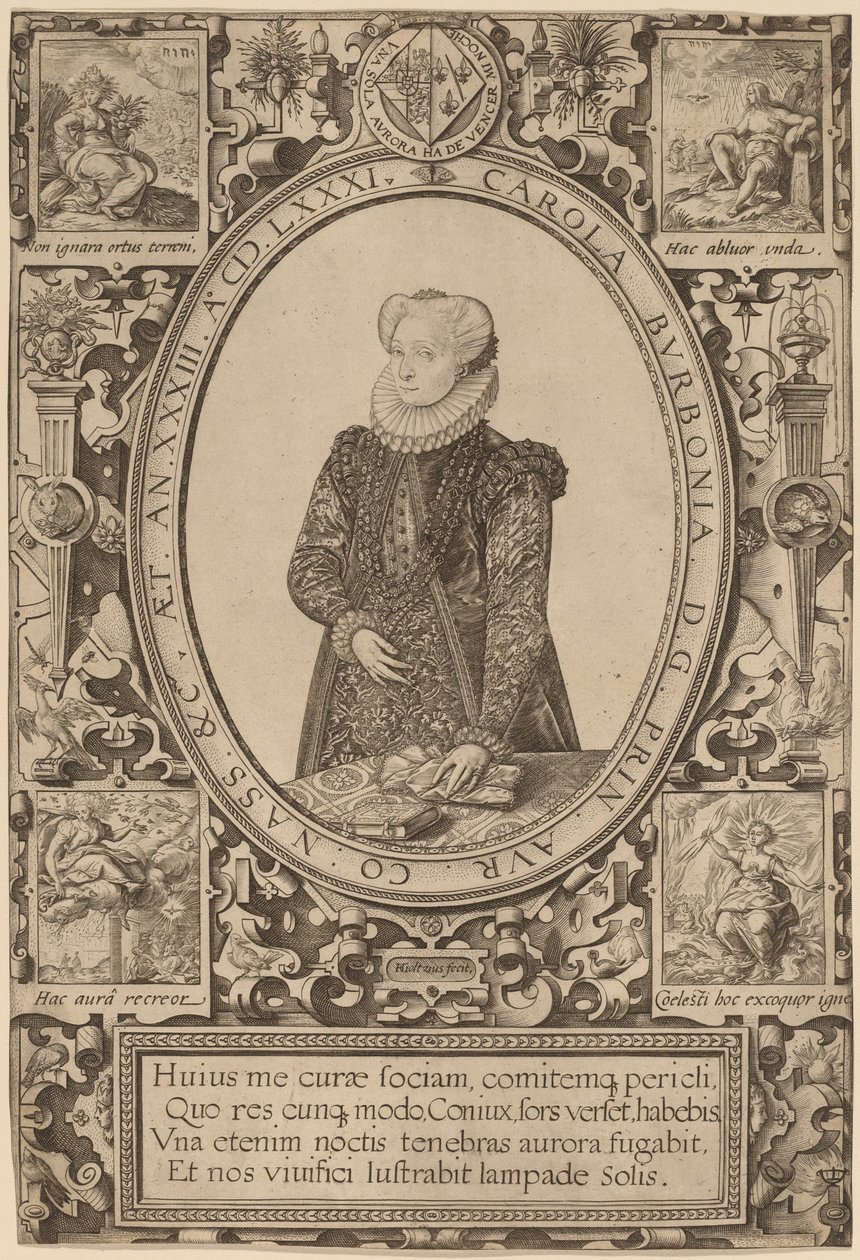 Charlotta Burbońska autorstwa Hendrik Goltzius