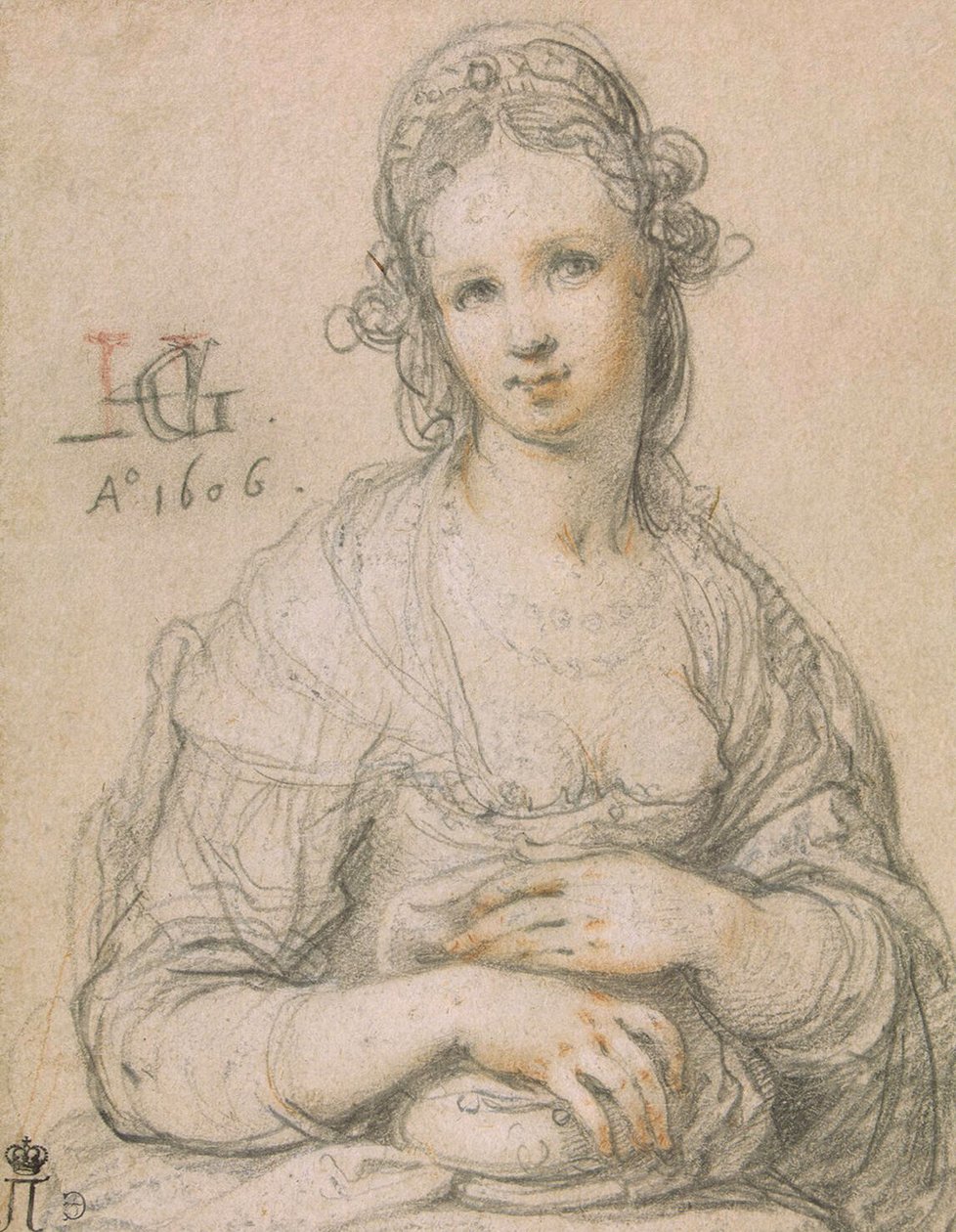 Kurtyzana, 1606 autorstwa Hendrik Goltzius