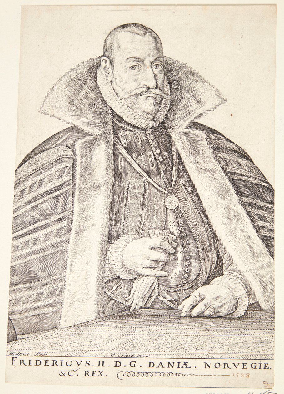 duński: Frederik II, król Danii i Norwegii autorstwa Hendrik Goltzius
