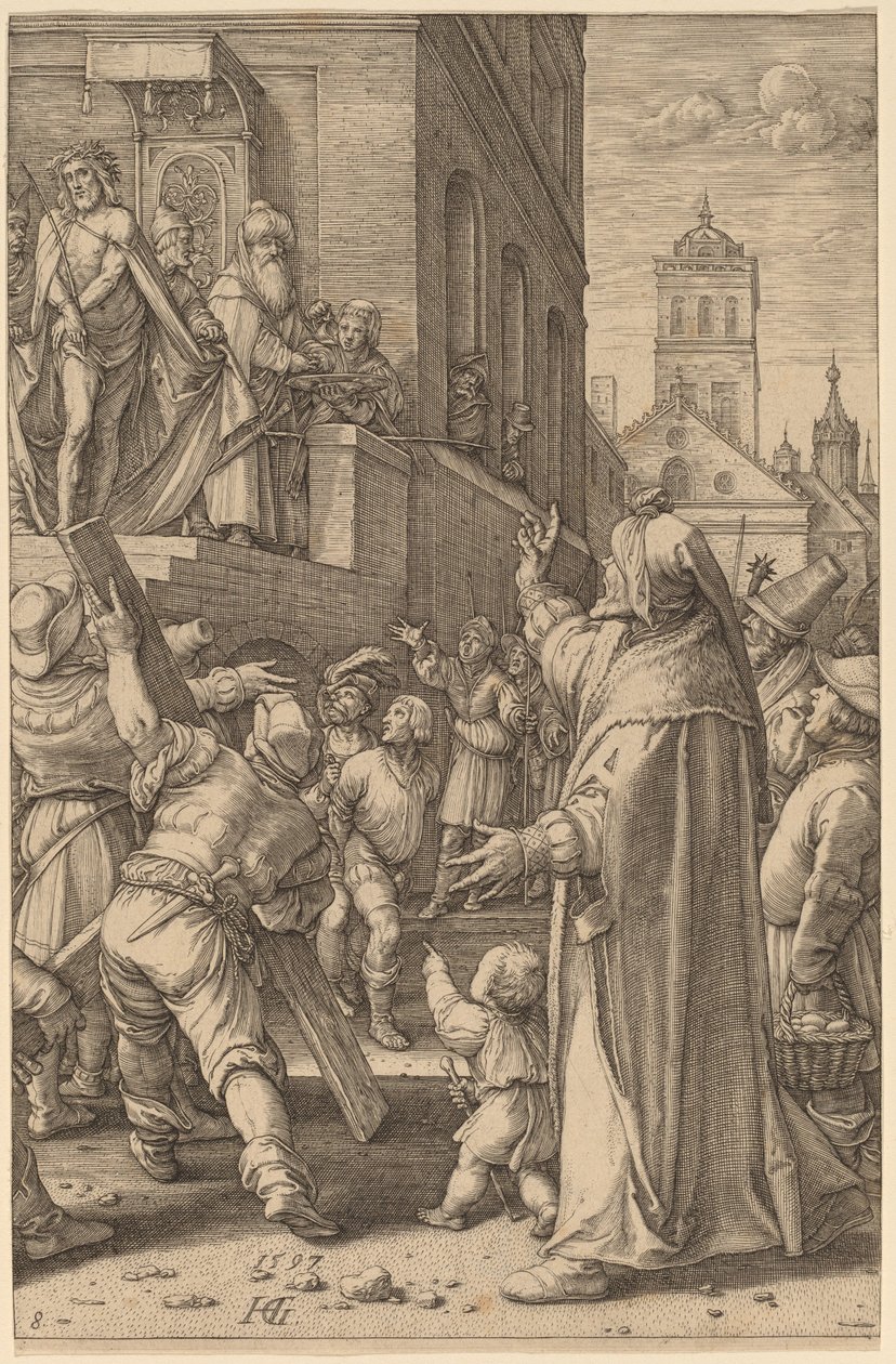 Spójrz na mężczyznę autorstwa Hendrik Goltzius