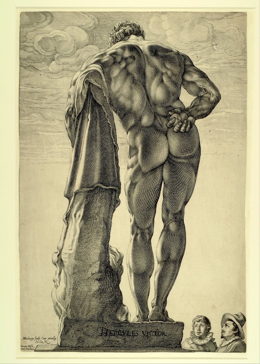 Farnese Hercules autorstwa Hendrik Goltzius