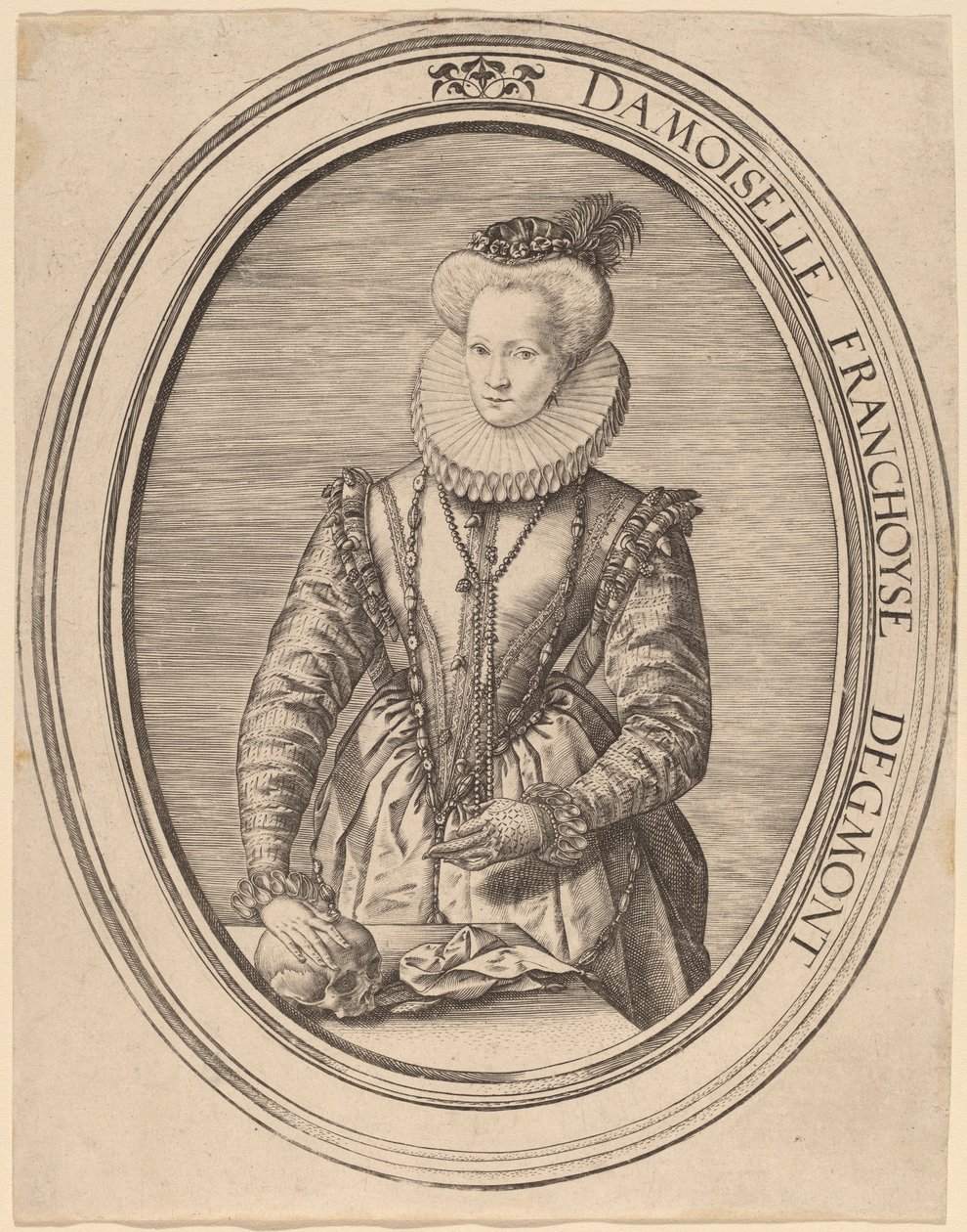 Françoise van Egmond autorstwa Hendrik Goltzius