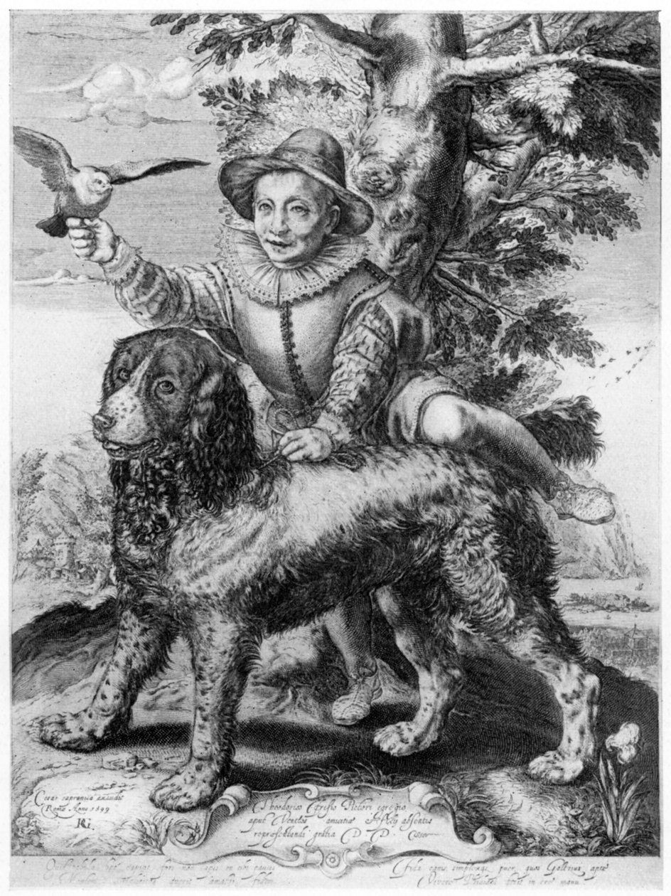 Grawerowanie Goltziusa syna jego przyjaciela, Theodore Frisius, Rzym, 1599, 1913. autorstwa Hendrik Goltzius