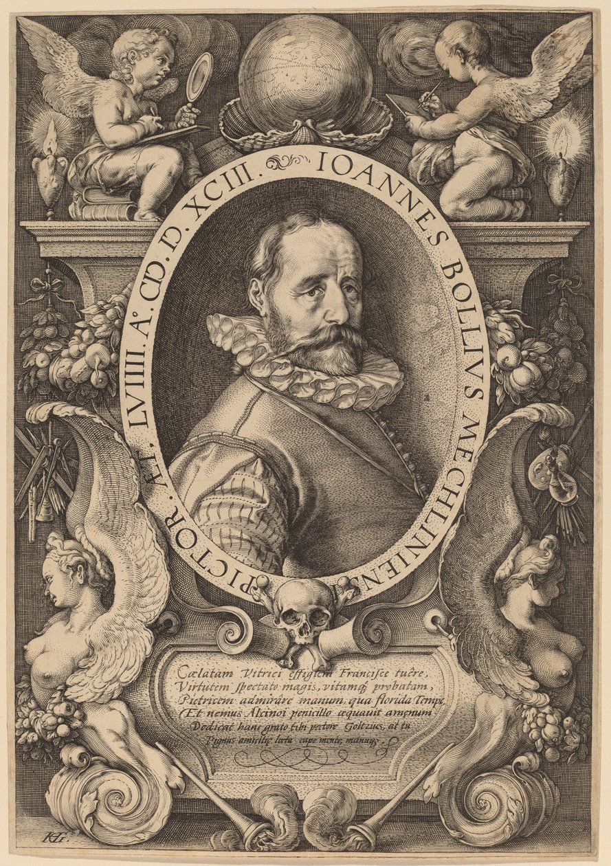Hans Bol autorstwa Hendrik Goltzius