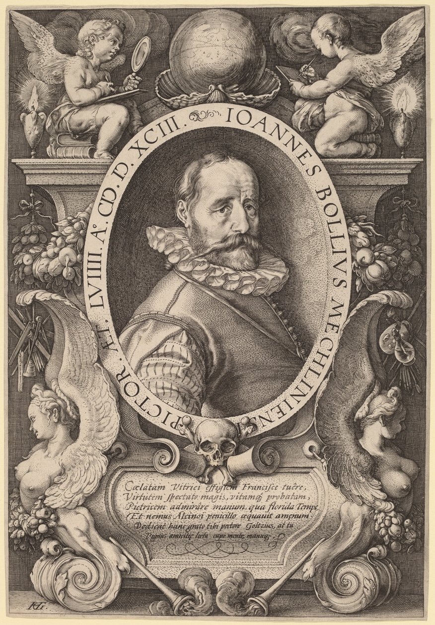 Hans Bol autorstwa Hendrik Goltzius