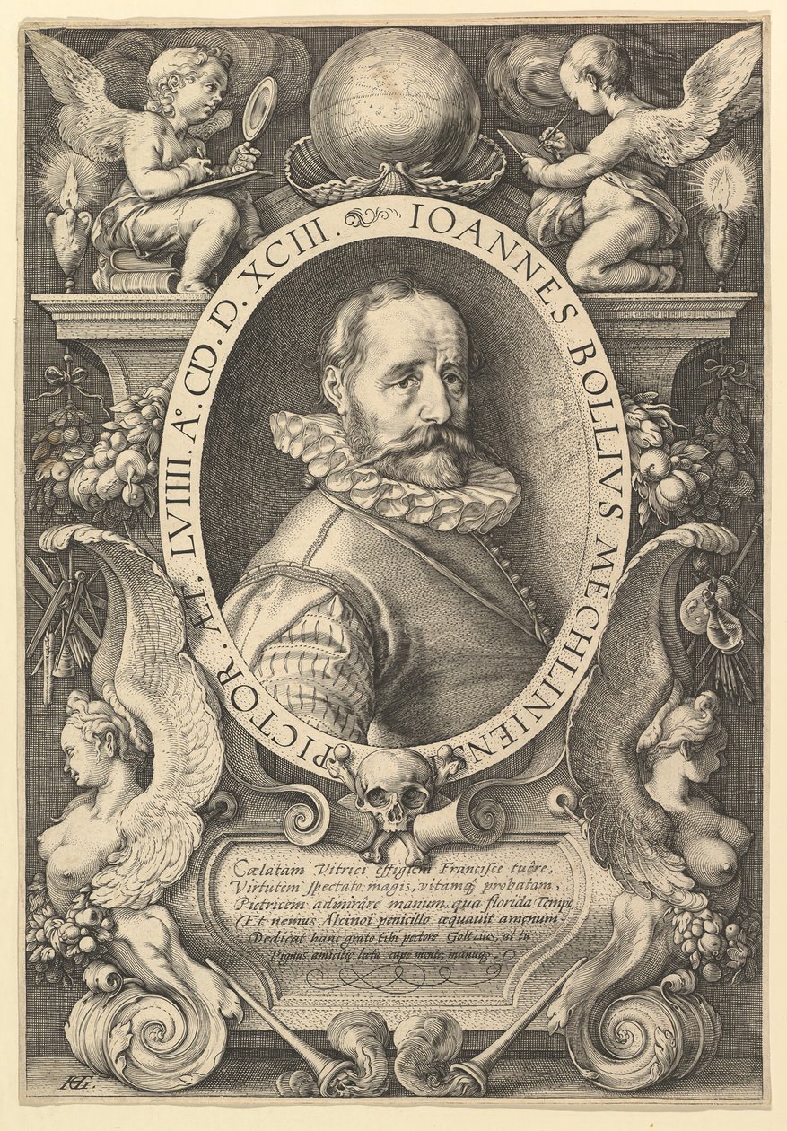 Hans Bol, 1593. autorstwa Hendrik Goltzius