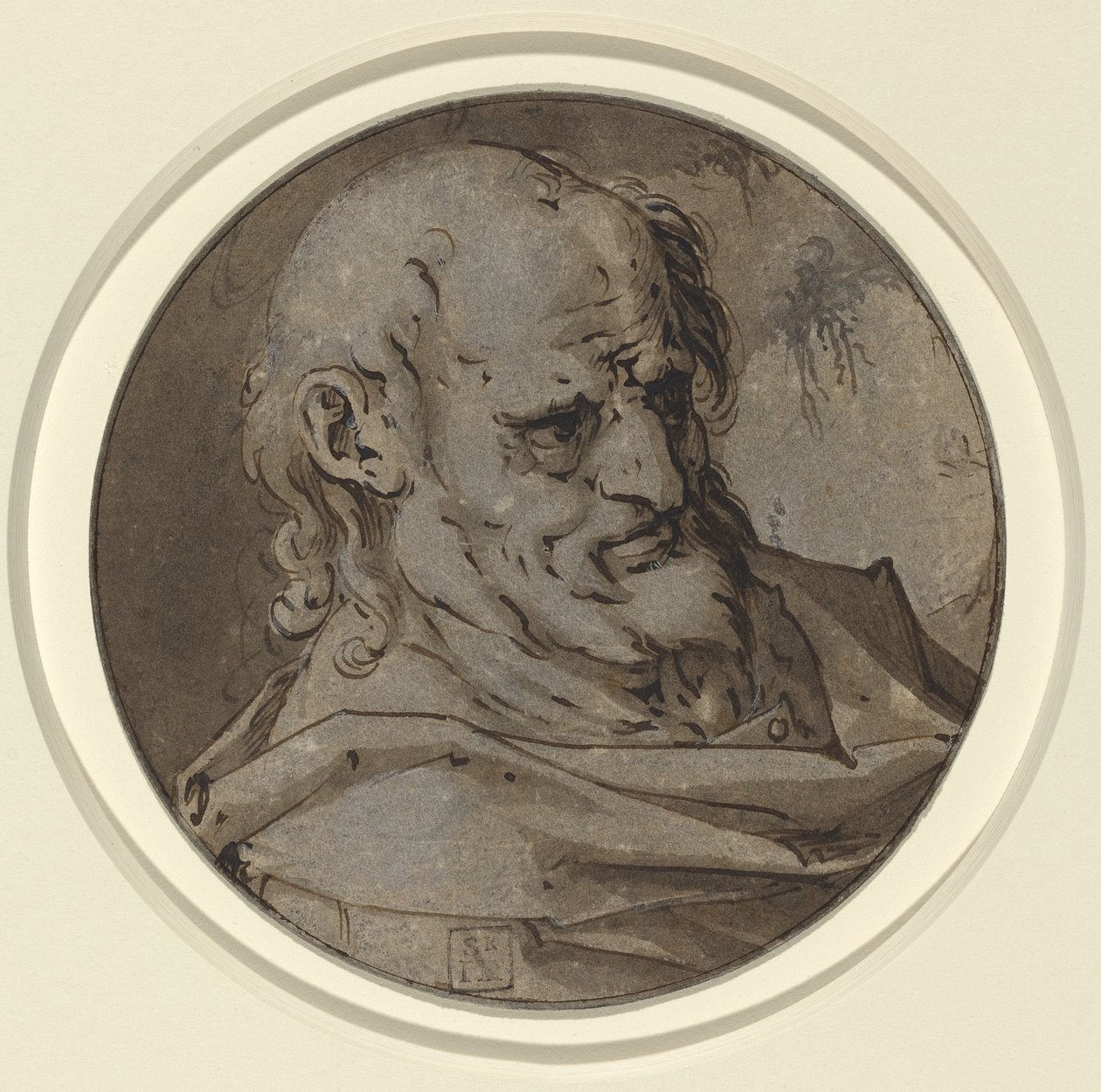 Głowa Apostoła autorstwa Hendrik Goltzius