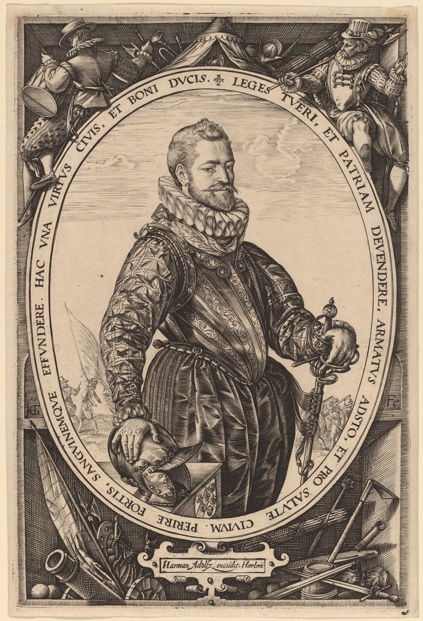 Jacques de la Faille autorstwa Hendrik Goltzius