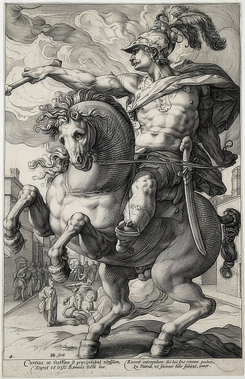 Marek Curtius. 1586 autorstwa Hendrik Goltzius