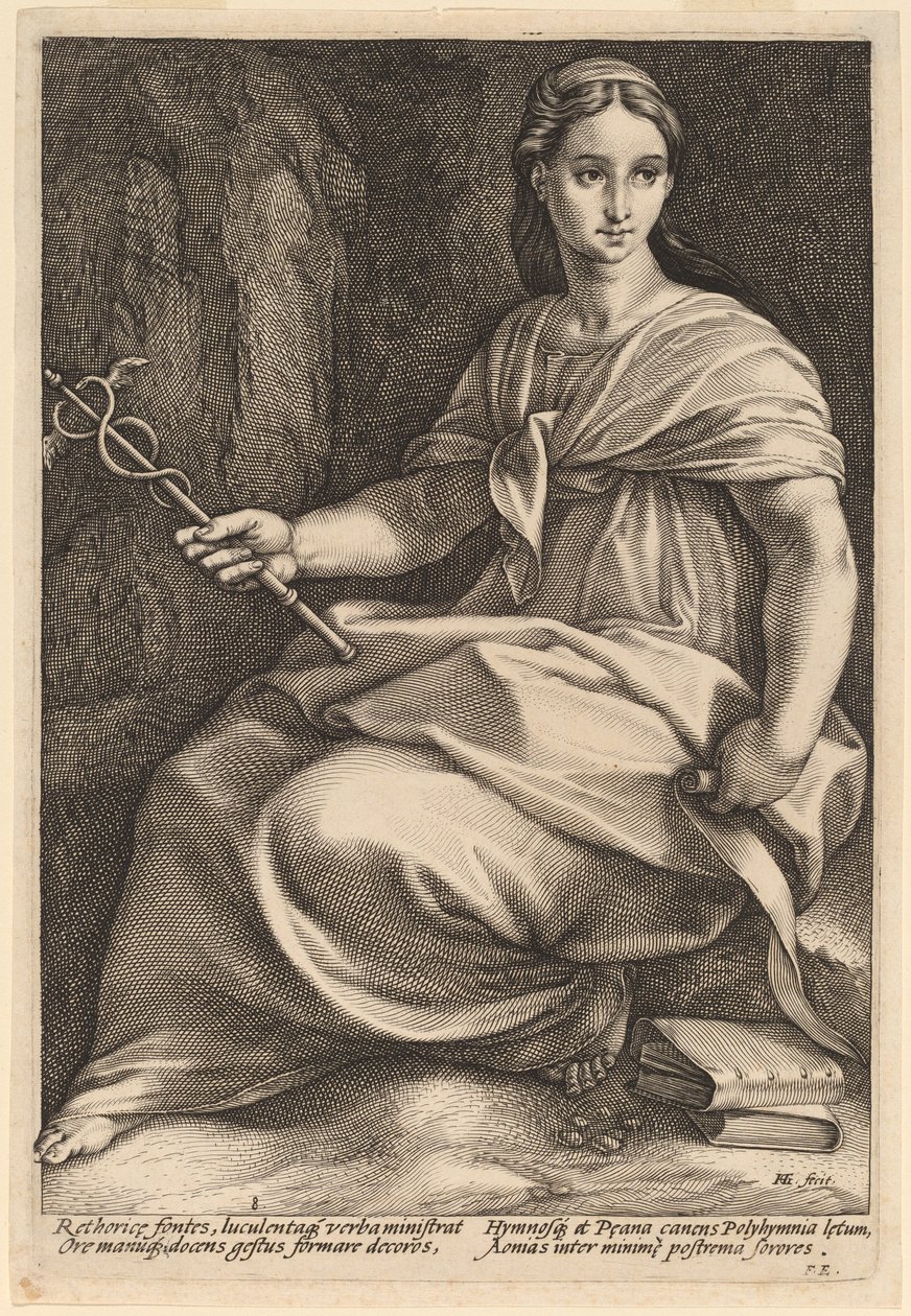 Polihymnia autorstwa Hendrik Goltzius