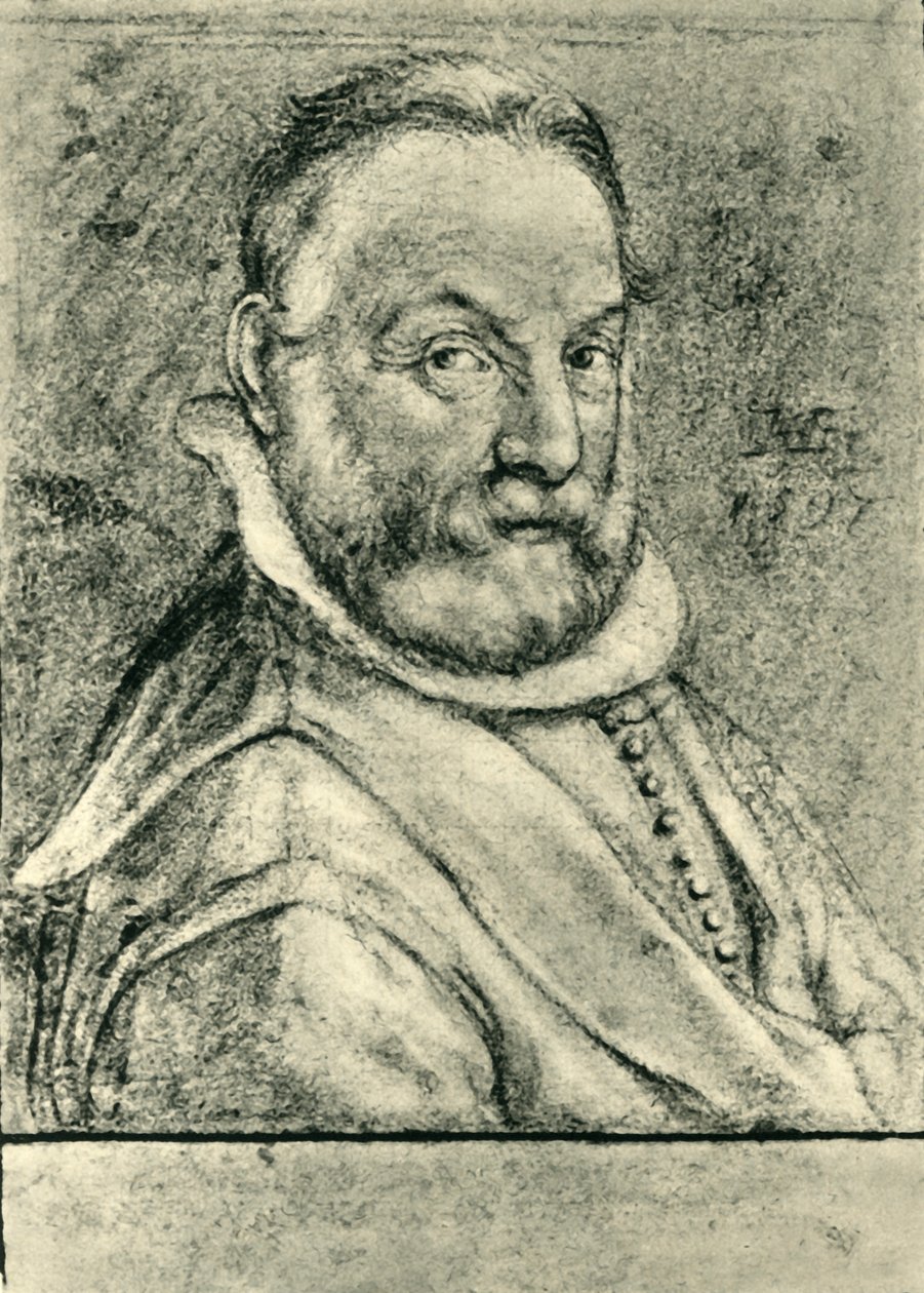 Portret mężczyzny z brodą, 1597, 1943. autorstwa Hendrik Goltzius