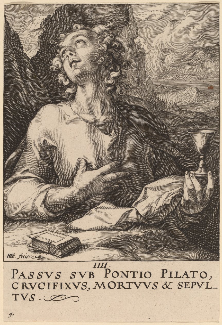 Święty Jan autorstwa Hendrik Goltzius