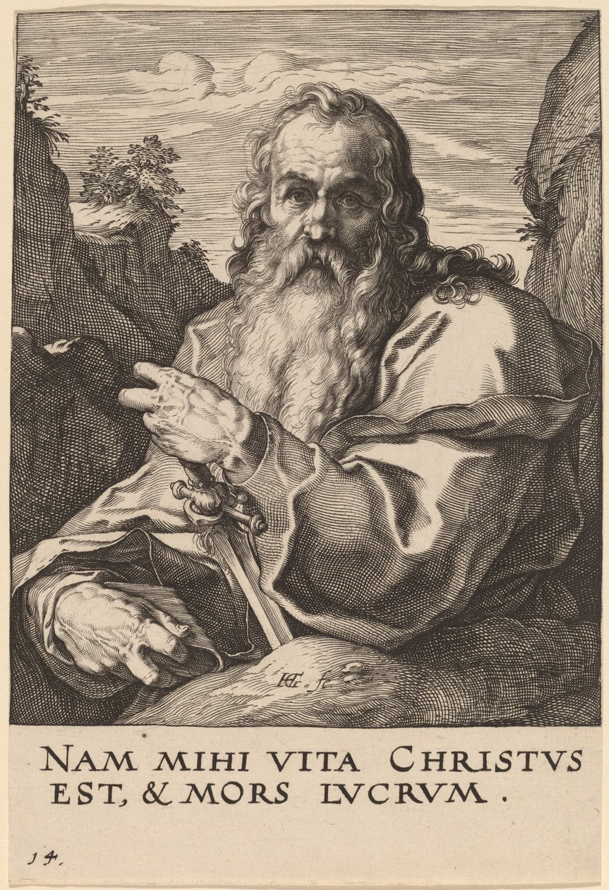 Święty Paul autorstwa Hendrik Goltzius