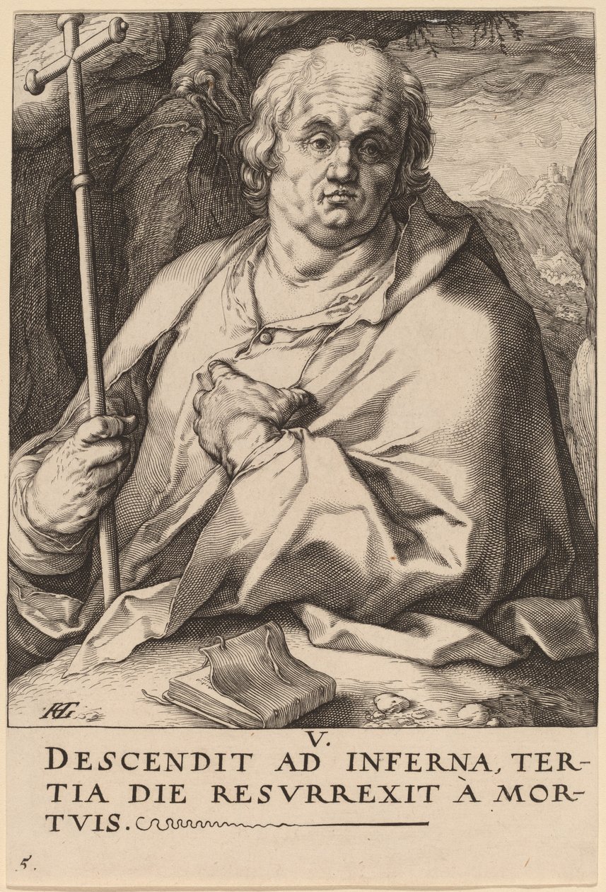 Św. Filip autorstwa Hendrik Goltzius