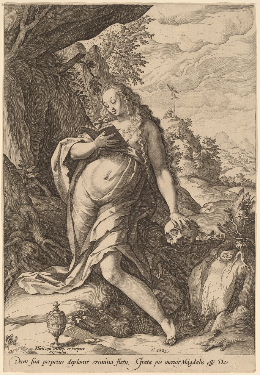 Św. Maria Magdalena Penitent autorstwa Hendrik Goltzius