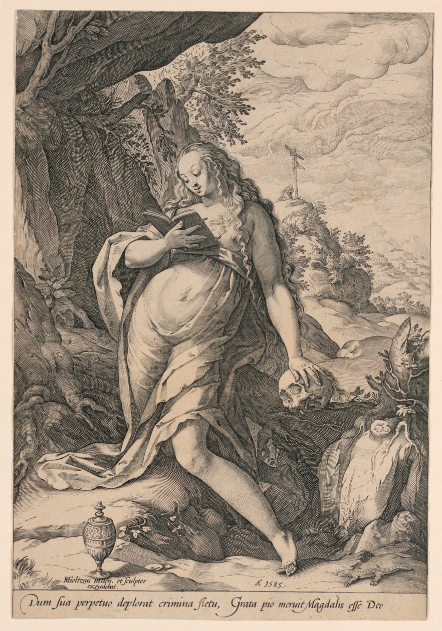 Św. Maria Magdalena Penitent autorstwa Hendrik Goltzius