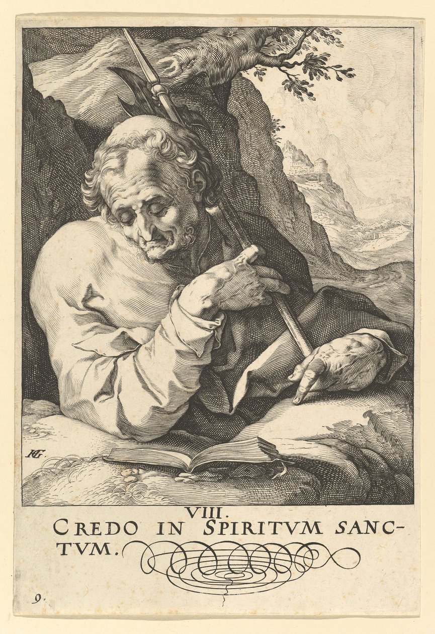 św. Mateusza, od Chrystusa, apostołów i św. Pawła z Credo, ca. 1589. autorstwa Hendrik Goltzius
