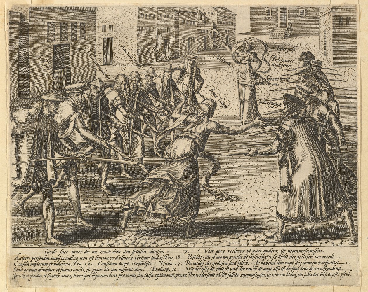 Nadużycia prawa, tab. 7.n.d. autorstwa Hendrik Goltzius